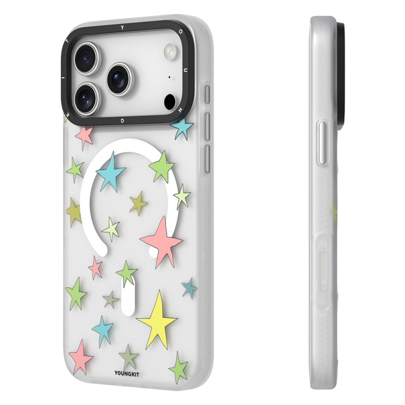 Apple iPhone 17 Pro Max Case M-Safe Charging Feature Airbag Dual Layer Youngkit Sweathart Series Cover - 8