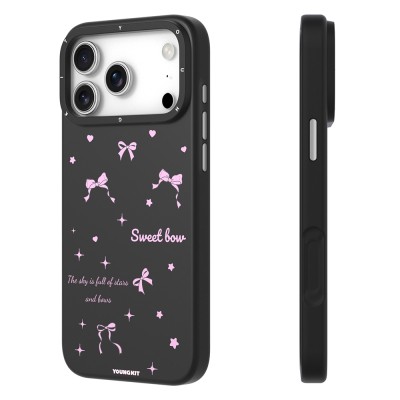 Apple iPhone 17 Pro Max Case M-Safe Charging Feature Airbag Dual Layer Youngkit Sweathart Series Cover - 12