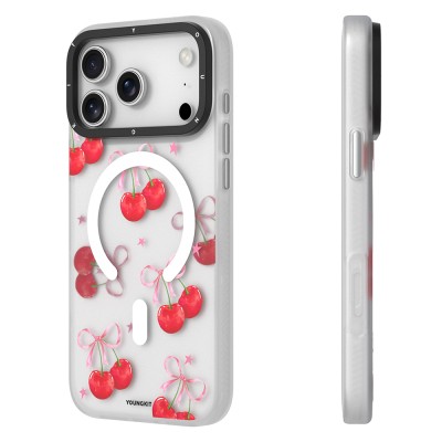 Apple iPhone 17 Pro Max Case M-Safe Charging Feature Airbag Dual Layer Youngkit Sweathart Series Cover - 10