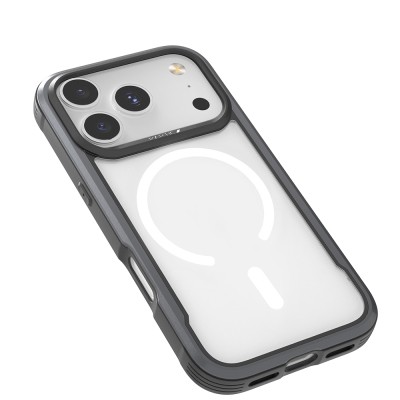 Apple iPhone 17 Pro Max Case M-Safe Charging Feature Airbag Raptic Shield Series Transparent Back Cover - 6