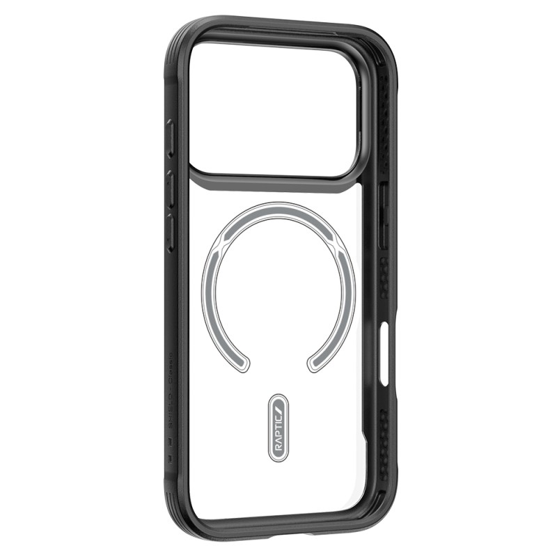 Apple iPhone 17 Pro Max Case M-Safe Charging Feature Airbag Raptic Shield Series Transparent Back Cover - 10