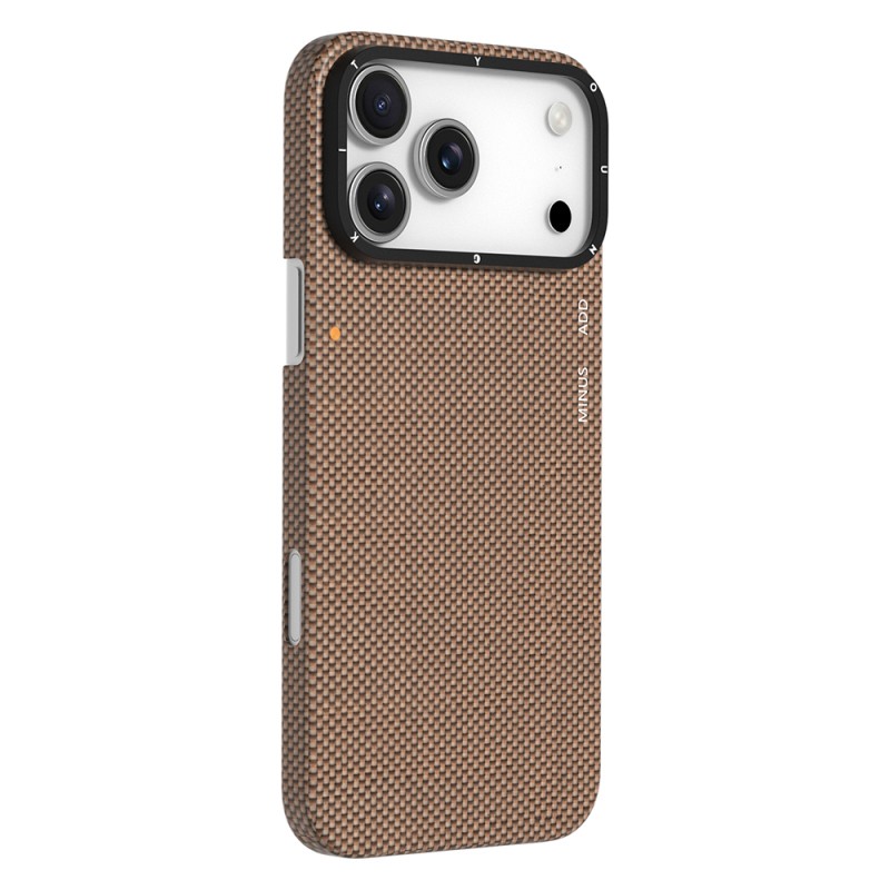 Apple iPhone 17 Pro Max Case M-safe Charging Feature Aramid Fiber Youngkit 1500D Extreme Wing Titanium-Gold Series Cover - 4