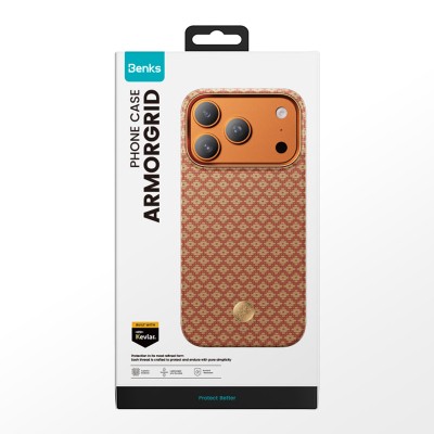 Apple iPhone 17 Pro Max Case M-Safe Charging Feature Benks ArmorAir ArmorGrid Series Kevlar Cover - 37