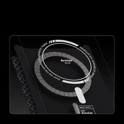 Apple iPhone 17 Pro Max Case M-Safe Charging Feature Benks ArmorPro ArmorGrid Series Kevlar Cover - 23
