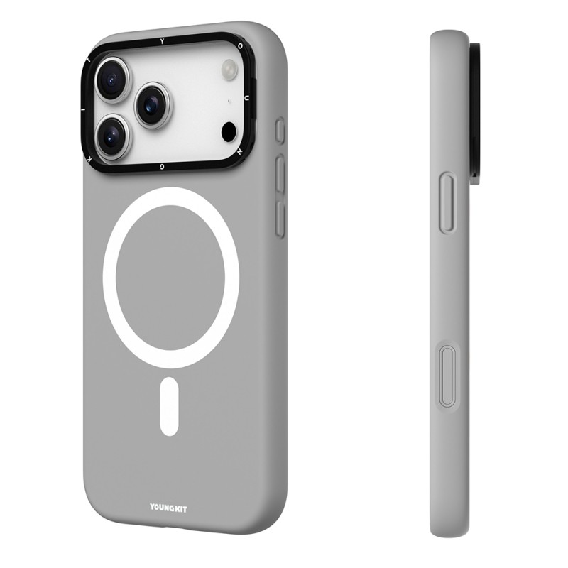 Apple iPhone 17 Pro Max Case M-Safe Charging Feature Camera Stand Youngkit Gel Cream Series Cover - 5