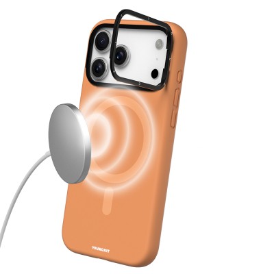 Apple iPhone 17 Pro Max Case M-Safe Charging Feature Camera Stand Youngkit Gel Cream Series Cover - 13
