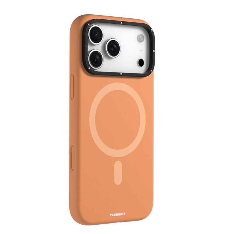 Apple iPhone 17 Pro Max Case M-Safe Charging Feature Camera Stand Youngkit Gel Cream Series Cover - 6