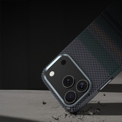 Apple iPhone 17 Pro Max Case M-safe Charging Feature Carbon Fiber Design Benks Aurora ArmorPro Kevlar Cover - 9