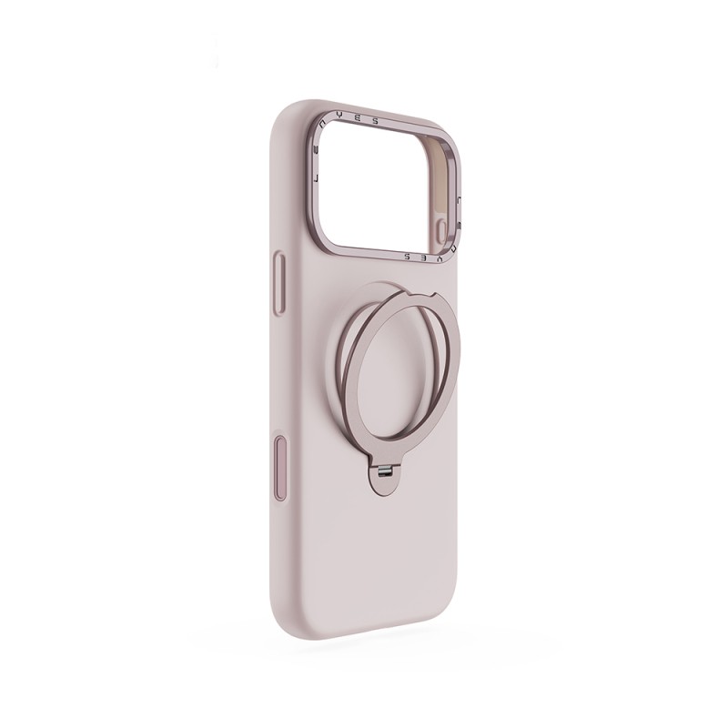 Apple iPhone 17 Pro Max Case M-safe Charging Feature Metal Stand Liquid Silicone Lenses CK223 Cover - 3