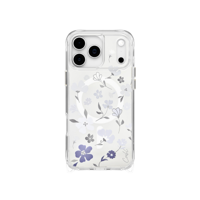 Apple iPhone 17 Pro Max Case M-safe Charging Feature Transparent Back Surface Floral Coehl Amara Cover - Coehl