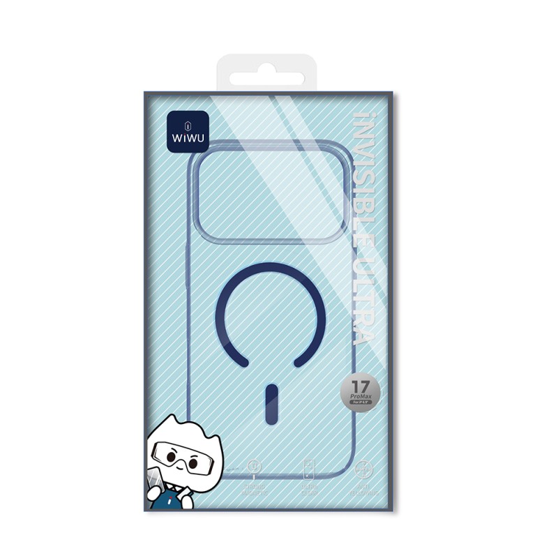 Apple iPhone 17 Pro Max Case M-safe Charging Feature Wiwu YXK-207 Invisible Pro Hard PC Cover - 12