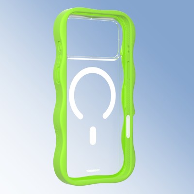 Apple iPhone 17 Pro Max Case M-safe Charging Feature Youngkit Wave Clear Series Cover - 16
