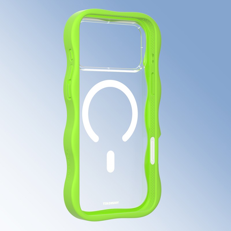 Apple iPhone 17 Pro Max Case M-safe Charging Feature Youngkit Wave Clear Series Cover - 16