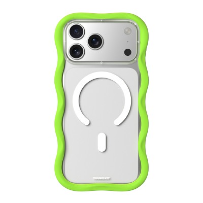 Apple iPhone 17 Pro Max Case M-safe Charging Feature Youngkit Wave Clear Series Cover - 3
