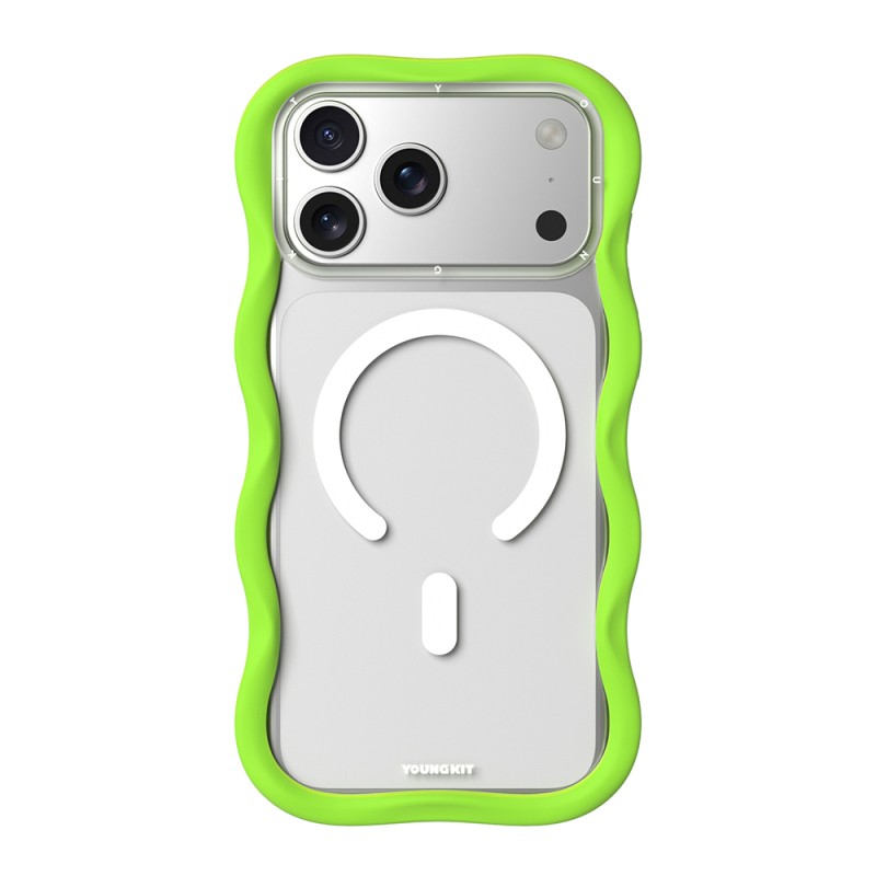 Apple iPhone 17 Pro Max Case M-safe Charging Feature Youngkit Wave Clear Series Cover - 3