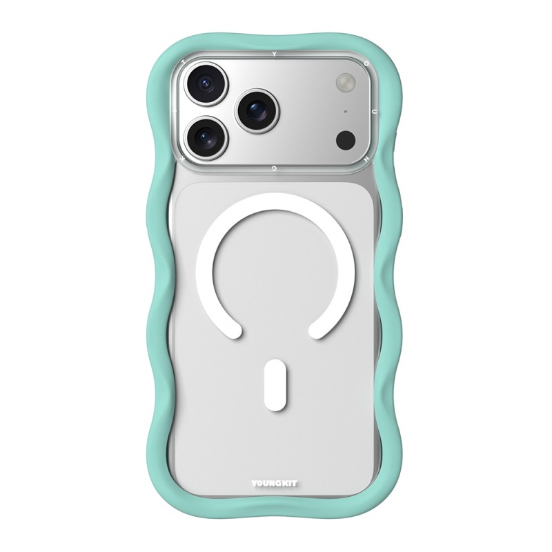 Apple iPhone 17 Pro Max Case M-safe Charging Feature Youngkit Wave Clear Series Cover - 5