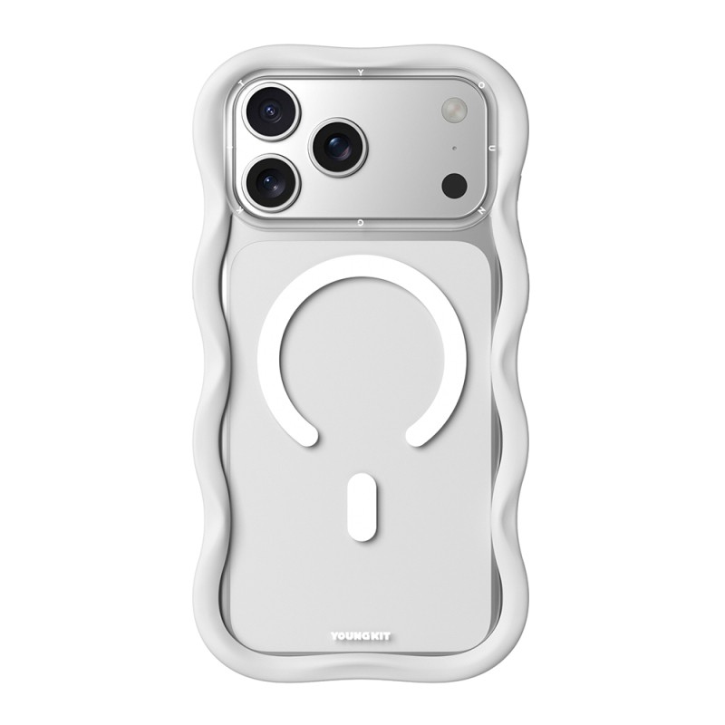 Apple iPhone 17 Pro Max Case M-safe Charging Feature Youngkit Wave Clear Series Cover - 6