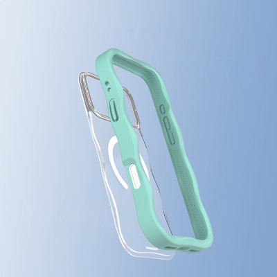 Apple iPhone 17 Pro Max Case M-safe Charging Feature Youngkit Wave Clear Series Cover - 20