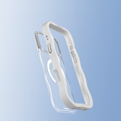 Apple iPhone 17 Pro Max Case M-safe Charging Feature Youngkit Wave Clear Series Cover - 21