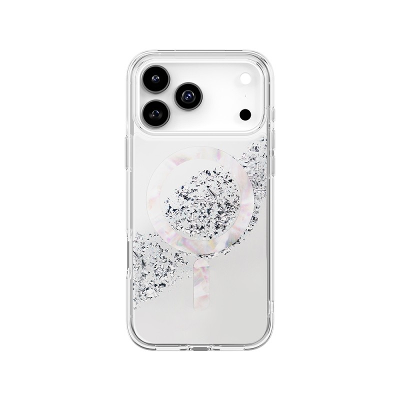 Apple iPhone 17 Pro Max Case M-safe Charging Shiny Crystal Patterned Coehl Crystelle Cover - 1
