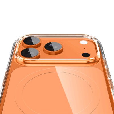 Apple iPhone 17 Pro Max Case M-safe Charging Transparent Design Wlons Apel Cover - 7