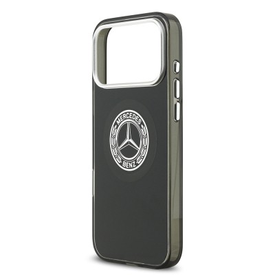 Apple iPhone 17 Pro Max Case Mercedes Benz Original Licensed M-Safe Charging Feature Dual Layer PC Nostalgic Star Design Cover - 16