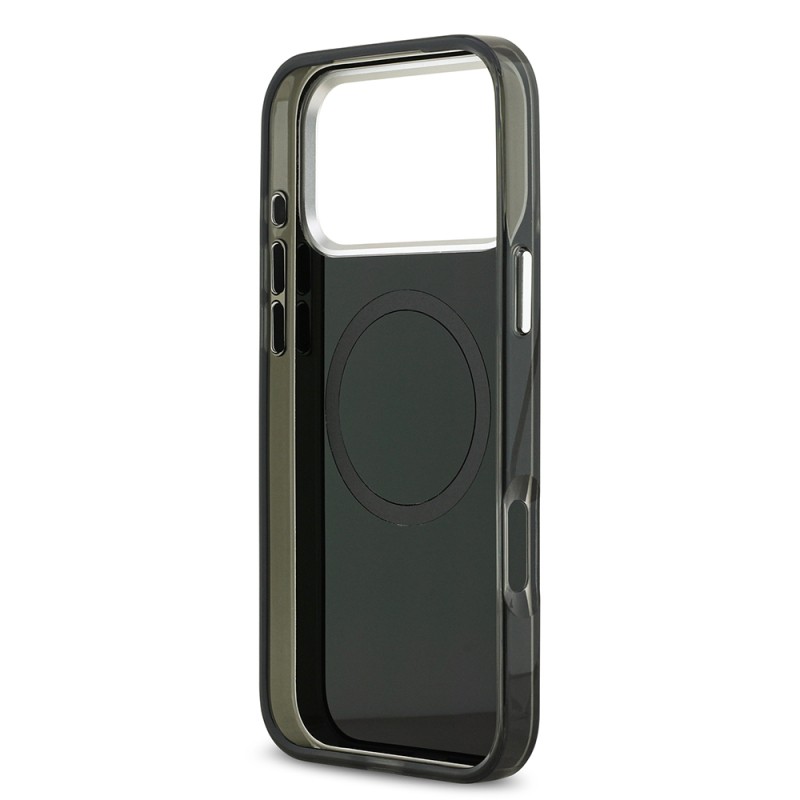 Apple iPhone 17 Pro Max Case Mercedes Benz Original Licensed M-Safe Charging Feature Dual Layer PC Nostalgic Star Design Cover - 17