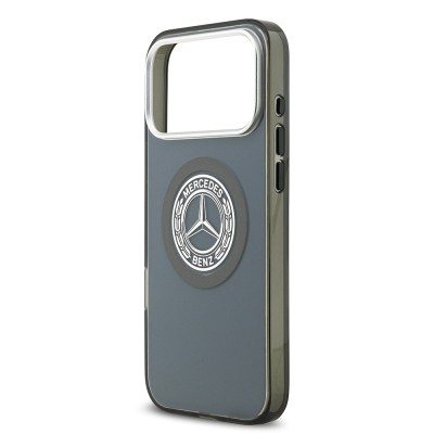 Apple iPhone 17 Pro Max Case Mercedes Benz Original Licensed M-Safe Charging Feature Dual Layer PC Nostalgic Star Design Cover - 28