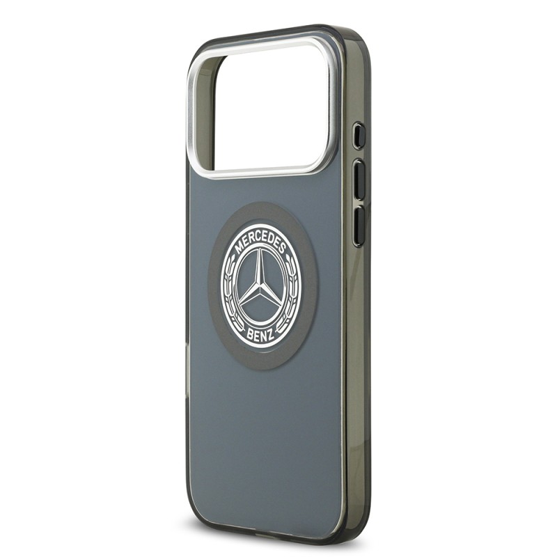 Apple iPhone 17 Pro Max Case Mercedes Benz Original Licensed M-Safe Charging Feature Dual Layer PC Nostalgic Star Design Cover - 28