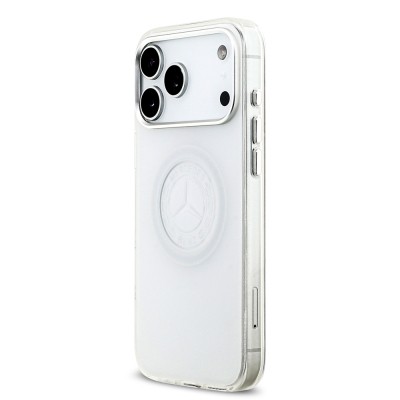 Apple iPhone 17 Pro Max Case Mercedes Benz Original Licensed M-Safe Charging Feature Frosted PC Nostalgic Star Design Cover - 3