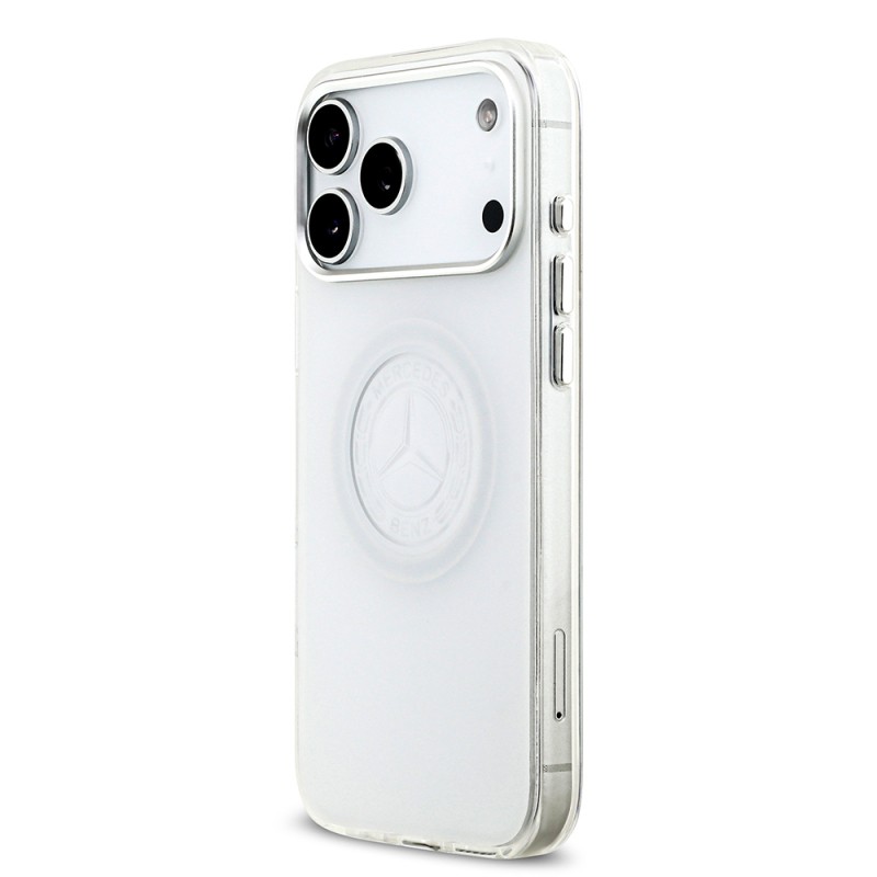 Apple iPhone 17 Pro Max Case Mercedes Benz Original Licensed M-Safe Charging Feature Frosted PC Nostalgic Star Design Cover - 3
