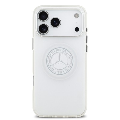 Apple iPhone 17 Pro Max Case Mercedes Benz Original Licensed M-Safe Charging Feature Frosted PC Nostalgic Star Design Cover - 4
