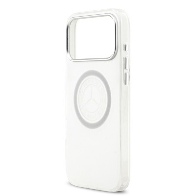 Apple iPhone 17 Pro Max Case Mercedes Benz Original Licensed M-Safe Charging Feature Frosted PC Nostalgic Star Design Cover - 7