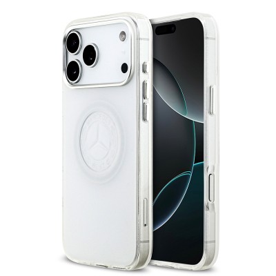 Apple iPhone 17 Pro Max Case Mercedes Benz Original Licensed M-Safe Charging Feature Frosted PC Nostalgic Star Design Cover - 2