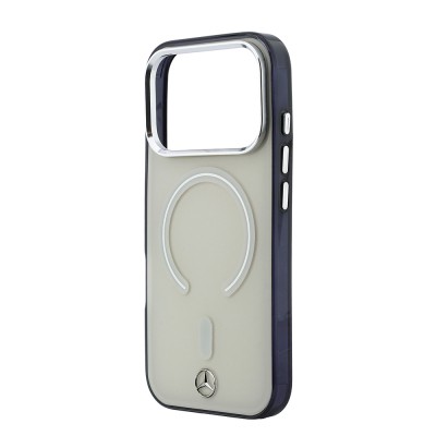 Apple iPhone 17 Pro Max Case – Officially Licensed Mercedes-Benz – Transparent Cover with Iconic 3D Metal Logo and MagSafe Charging Support - 6