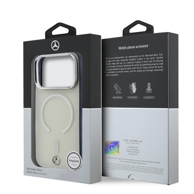 Apple iPhone 17 Pro Max Case – Officially Licensed Mercedes-Benz – Transparent Cover with Iconic 3D Metal Logo and MagSafe Charging Support - 8
