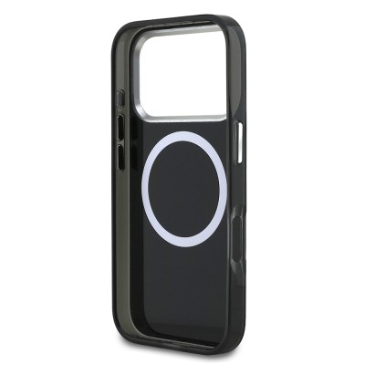 Apple iPhone 17 Pro Max Case Original Licensed M-Safe Charging Feature Karl Lagerfeld IML Printed Monogram Design Cover - 8