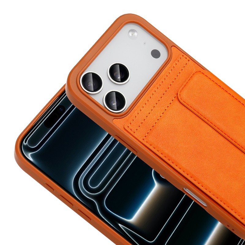 Apple iPhone 17 Pro Max Case PU Leather Card Holder Zore Sevilla Cover - 8