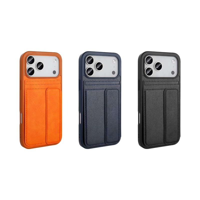 Apple iPhone 17 Pro Max Case PU Leather Card Holder Zore Sevilla Cover - 11