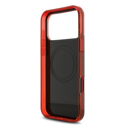 Apple iPhone 17 Pro Max Case Redbull Original Licensed M-safe Charging Feature Dual Layer Striped Patterned Hard PC MV Cover - 7