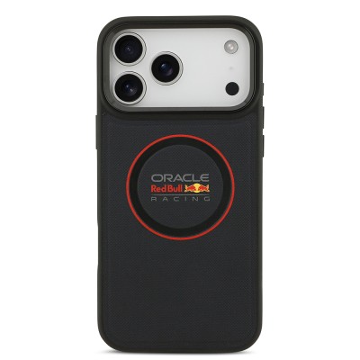 Apple iPhone 17 Pro Max Case Redbull Original Licensed M-safe Charging Feature Red Ring and Logo Embossed PU Leather Cover - 5