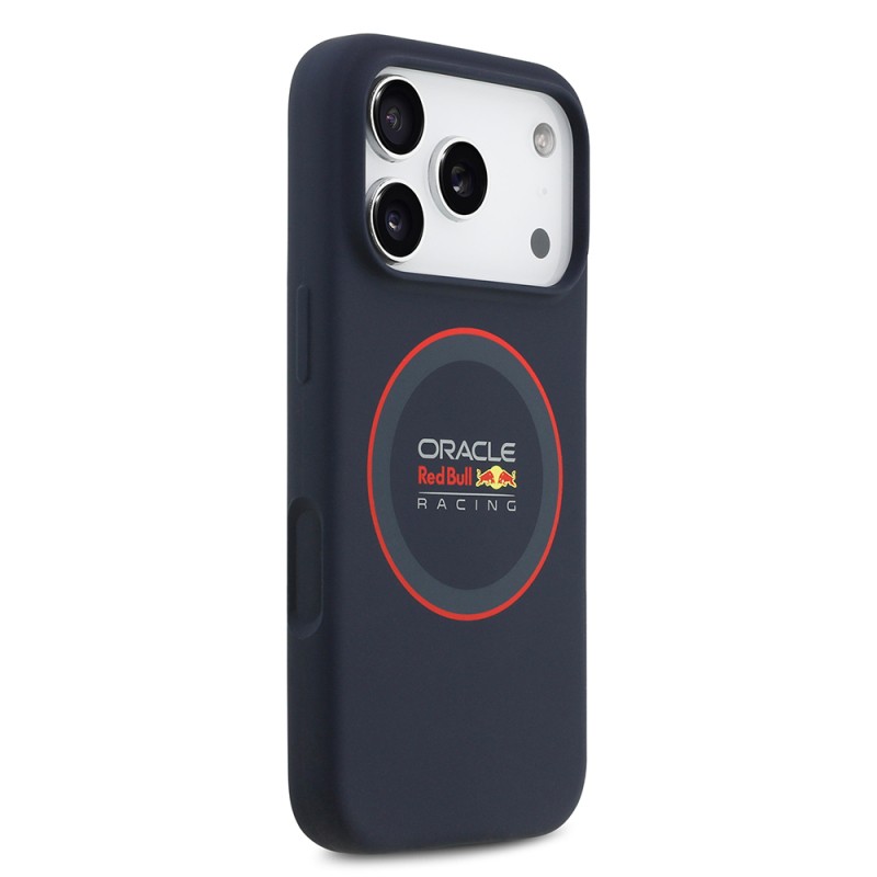 Apple iPhone 17 Pro Max Case Redbull Original Licensed M-safe Charging Feature Red Ring and Logo Silicone Cover - 5