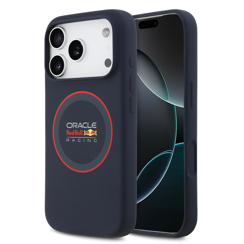 Apple iPhone 17 Pro Max Case Redbull Original Licensed M-safe Charging Feature Red Ring and Logo Silicone Cover - 2