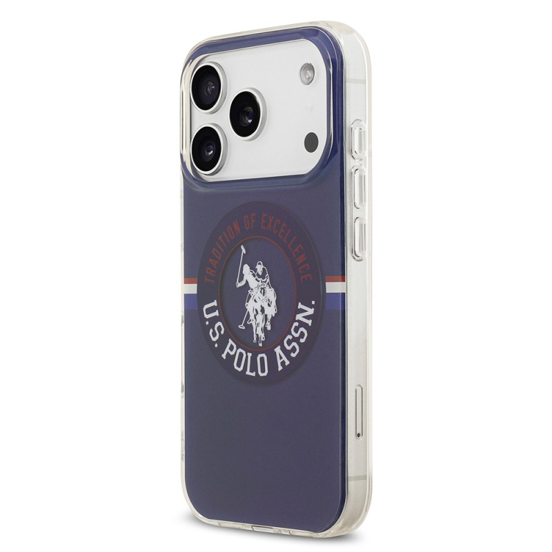 Apple iPhone 17 Pro Max Case U.S. Polo Assn. Original Licensed M-Safe Charging Feature IML Stripe Logo Cover - 5