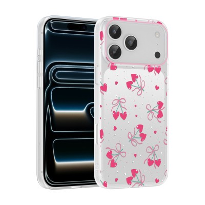 Apple iPhone 17 Pro Max Case with Camera Protector, Patterned Zore Clip Cover - 3