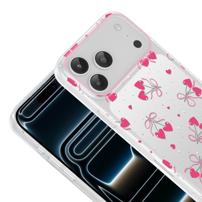 Apple iPhone 17 Pro Max Case with Camera Protector, Patterned Zore Clip Cover - 11