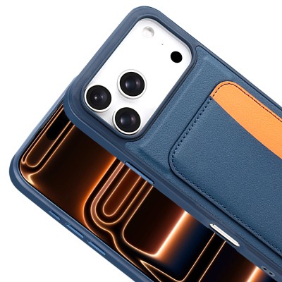 Apple iPhone 17 Pro Max Case with Card Holder Zore X-Card Silicone Cover - 13
