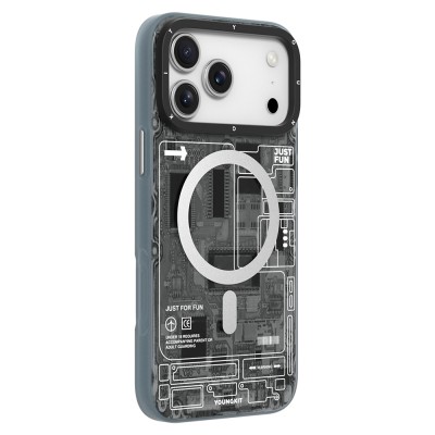 Apple iPhone 17 Pro Max Case with M-safe Charging Feature and Camera Control Button, Youngkit Technology Series Cover - 5