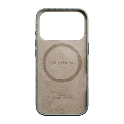 Apple iPhone 17 Pro Max Case with M-safe Charging Feature, Leather Textured Native Union RE Classic Series Cover - 16