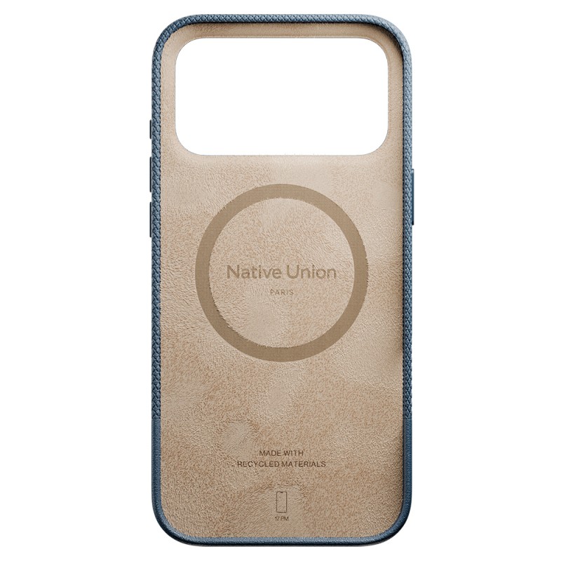 Apple iPhone 17 Pro Max Case with M-safe Charging Feature, Leather Textured Native Union RE Classic Series Cover - 27
